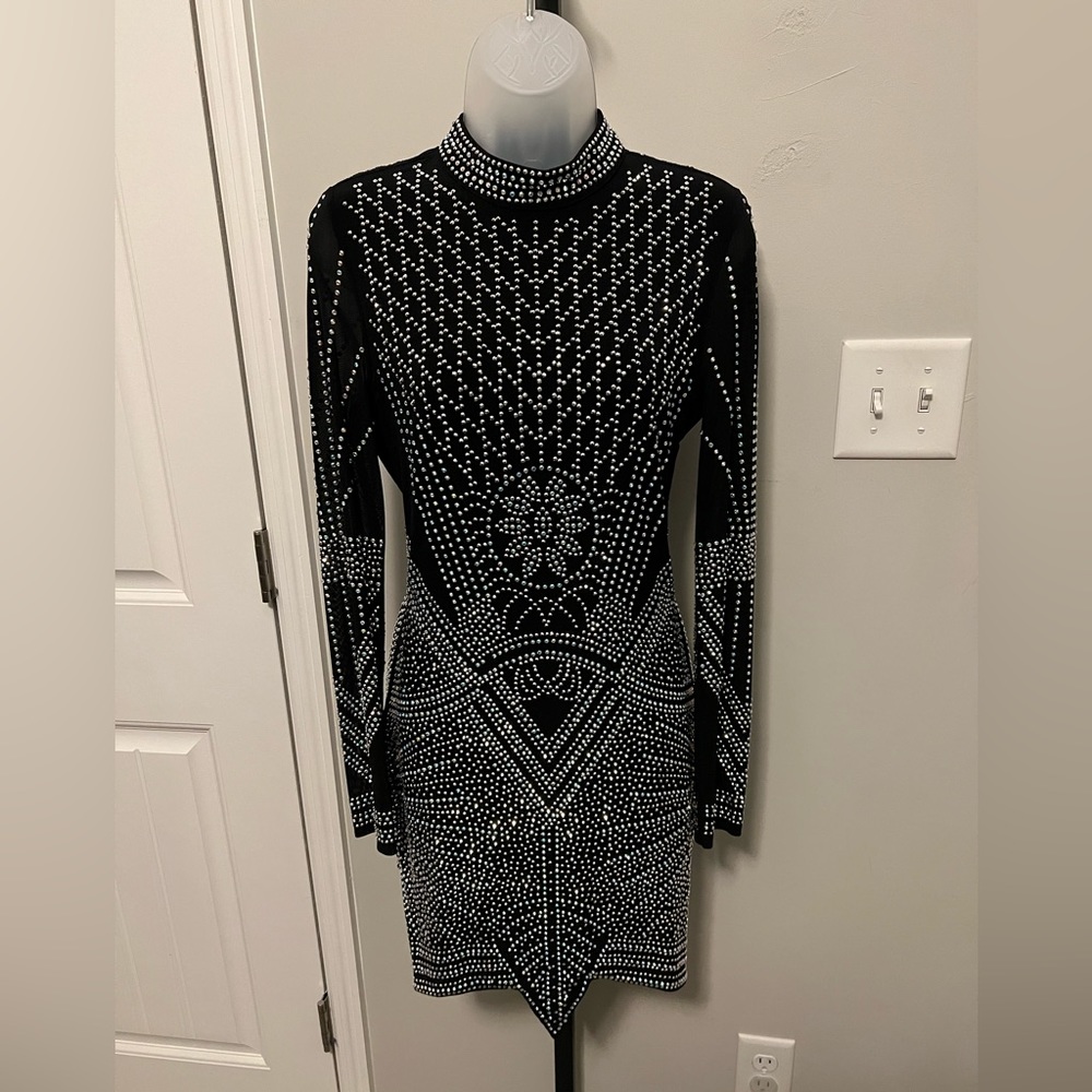 Mesh Embellished Dress
